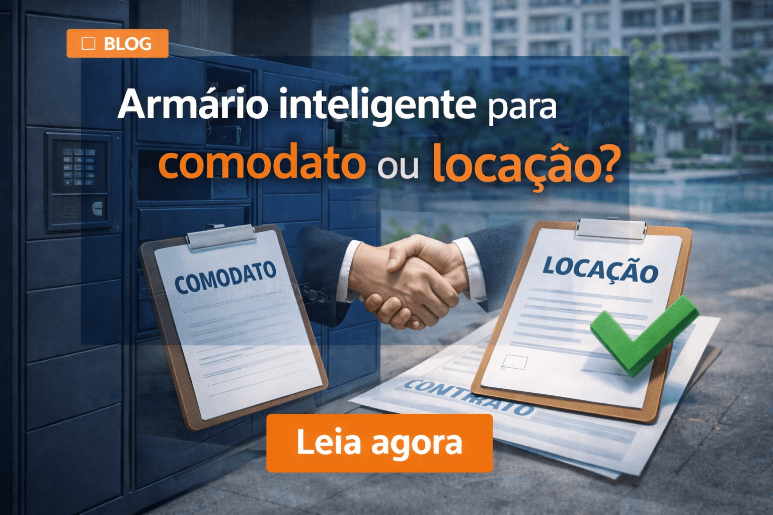 Armário inteligente para condomínio é comodato ou locação?