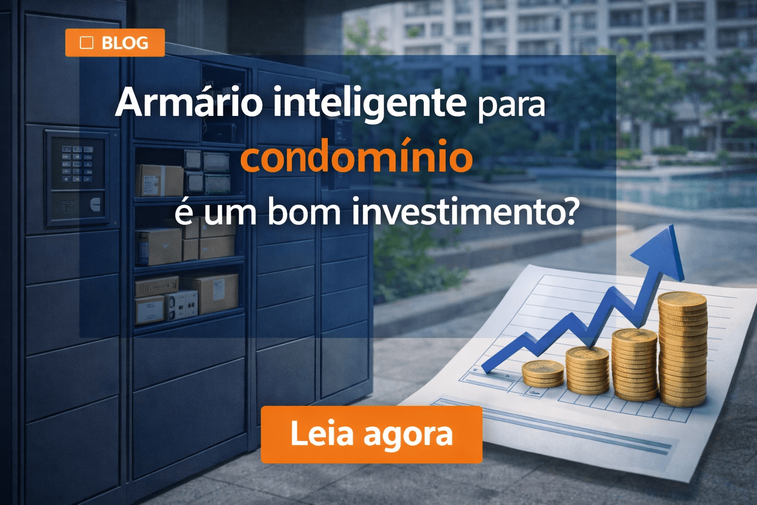 armário inteligente para condomínio como investimento para gestão de encomendas