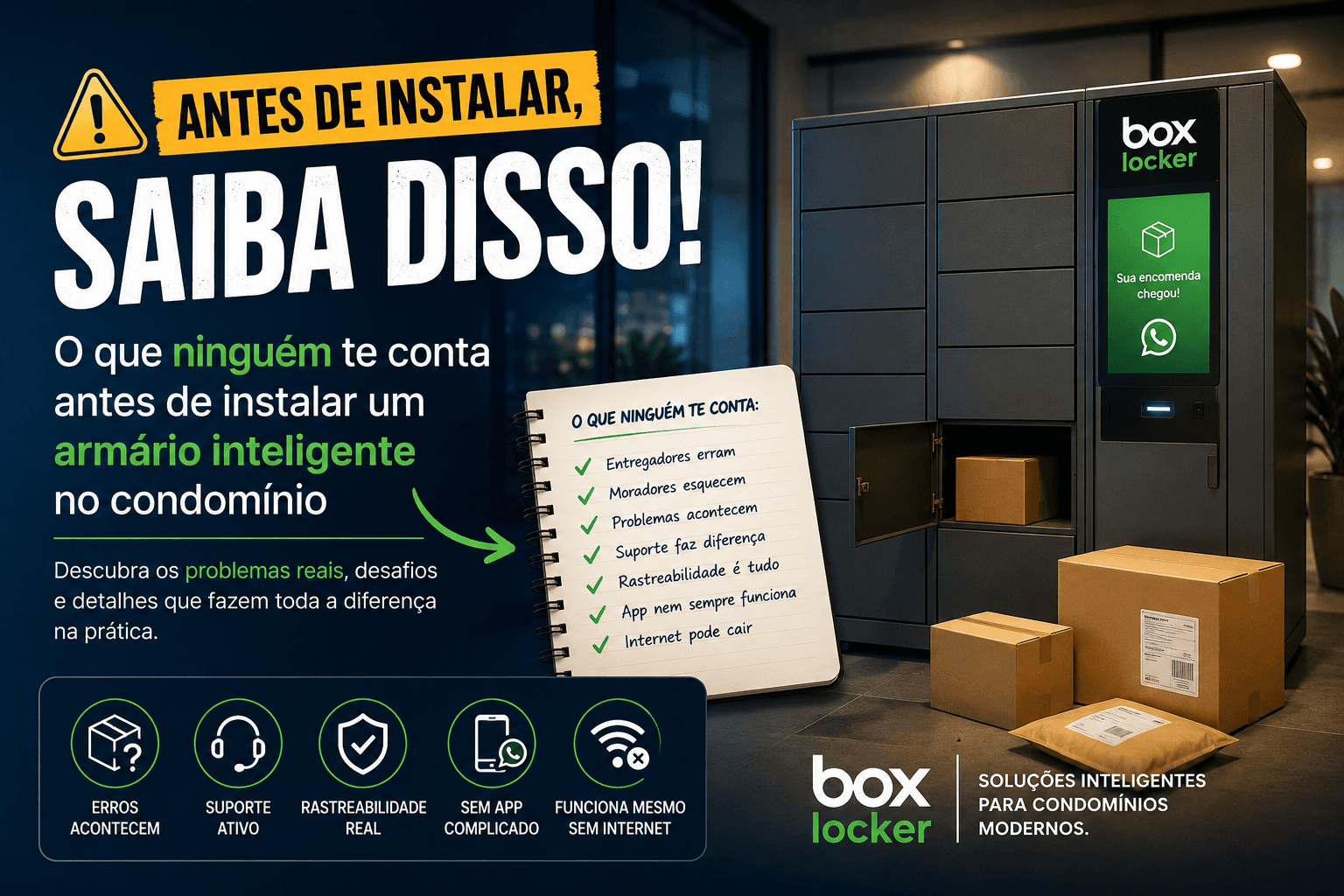 O que ninguém te conta antes de instalar um armário inteligente no condomínio
