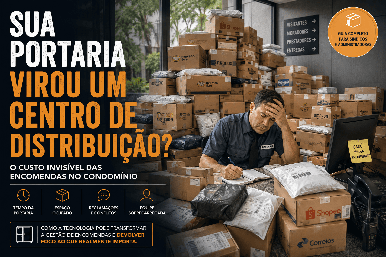 Sua Portaria Virou um Centro de Distribuição? O Custo Invisível das Encomendas no Condomínio